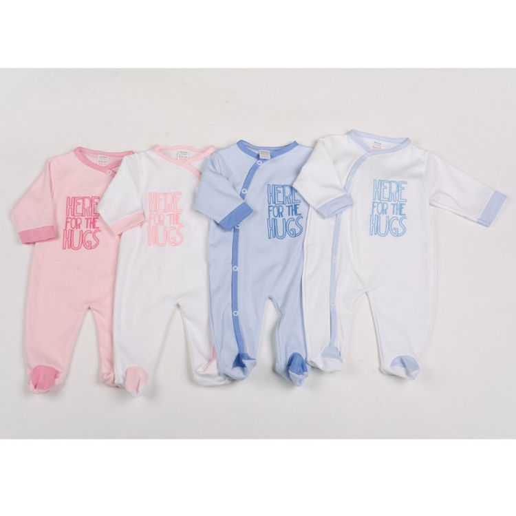 Picture of G1394 GIRLS/BOYS COTTON SLEEPSUIT/GROW HERE FOR THE HUGS